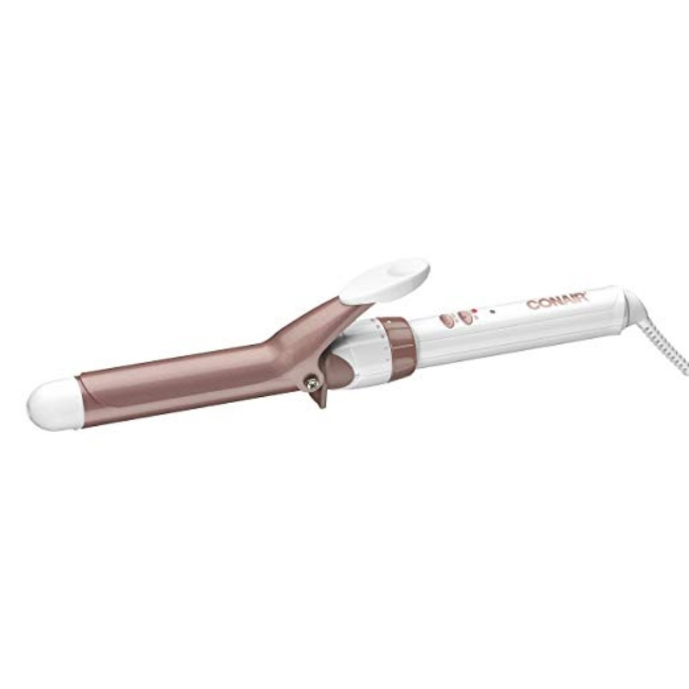 Conair Double Ceramic 1inch Curling Iron Rose Gold